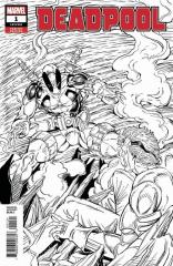 DEADPOOL (7TH SERIES): 1 Rob Liefeld Remastered Black & White Variant Cover